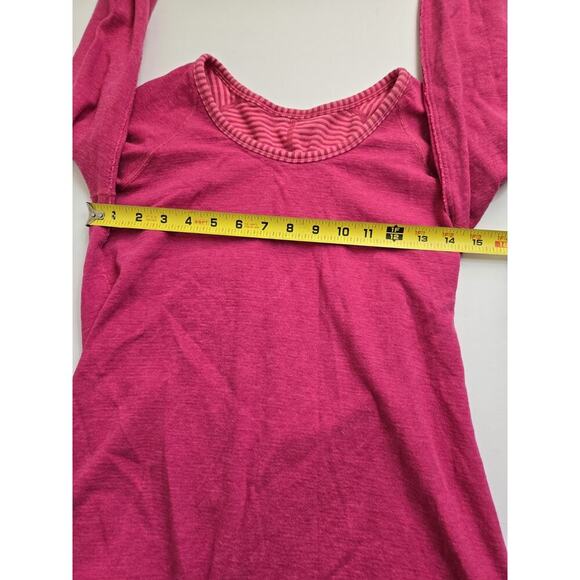 Lululemon Womens Open Your Heart Reversible Scoop Long Sleeve Shirt sz 6 Active - Picture 7 of 9